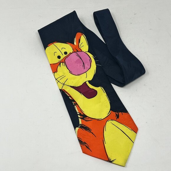 Dark Blue TIGGER Neck Tie Winnie The Pooh (c) Disney - Picture 1 of 6